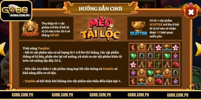 Hướng dẫn chơi Mèo Tài Lộc